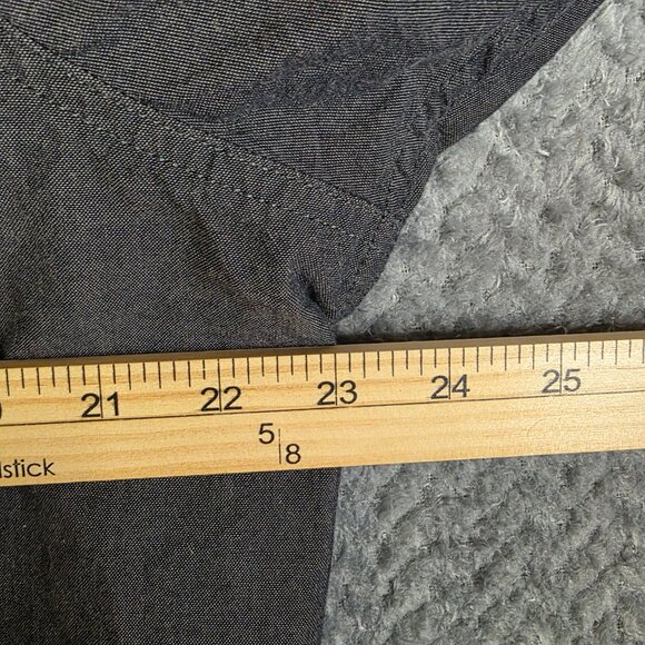 Carhartt Relaxed Fit Button Up Shirt 2XL Gray Long Sleeve Workwear S202 BKC 100% - Picture 4 of 7